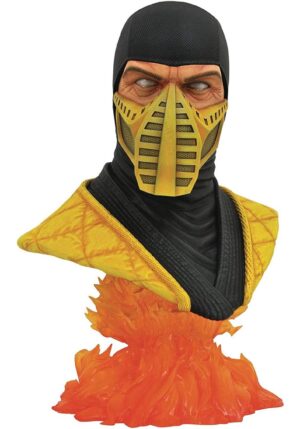 BUSTO DIAMOND SELECT TOYS MORTAL KOMBAT SCORPION ESCALA 12 LEGENDS IN 3D RESINA