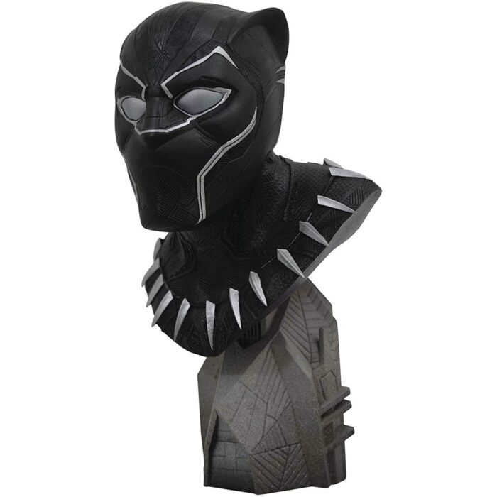 DIAMOND COLLECTION MARVEL COMICS BUSTO BLACK PANTHER 1 2 ESCALA