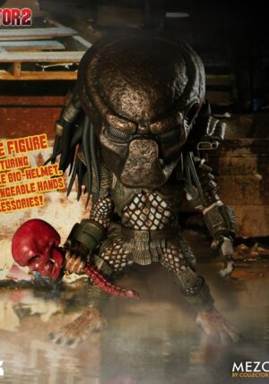 MEZCO TOYZ CINE PREDATOR MDS PREDATOR 2 DELUXE CITY HUNTER DESIGNER SERIES 15 CM