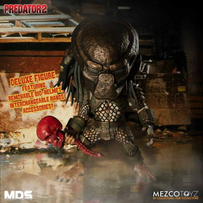 MEZCO TOYZ CINE PREDATOR MDS PREDATOR 2 DELUXE CITY HUNTER DESIGNER SERIES 15 CM