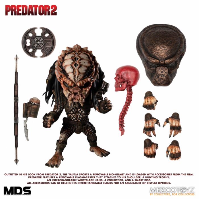 MEZCO TOYZ CINE PREDATOR MDS PREDATOR 2 DELUXE CITY HUNTER DESIGNER SERIES 15 CM 1