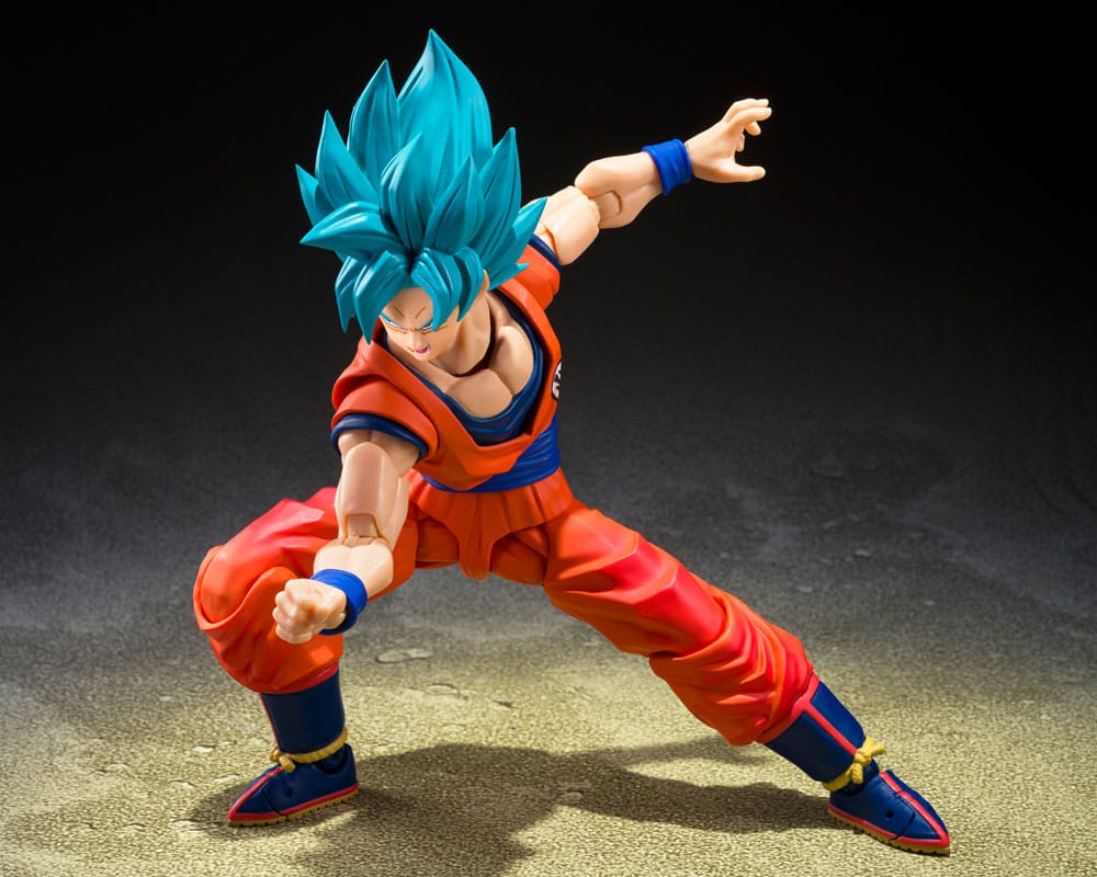 Super Saiyan God Super Son Goku Blue Power Transcending Limits Dragon Ball Super SH Figuarts - Imagen 3