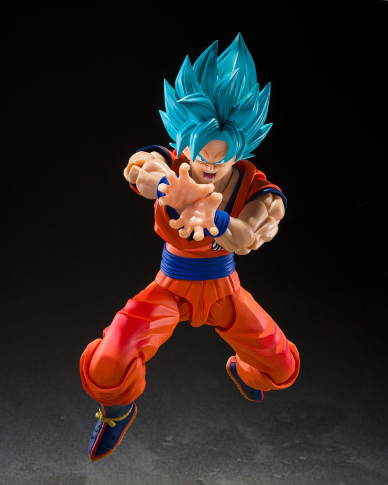 Super Saiyan God Super Son Goku Blue Power Transcending Limits Dragon Ball Super SH Figuarts - Imagen 4