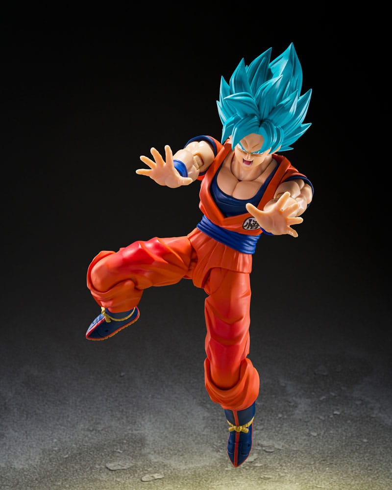 Super Saiyan God Super Son Goku Blue Power Transcending Limits Dragon Ball Super SH Figuarts - Imagen 5