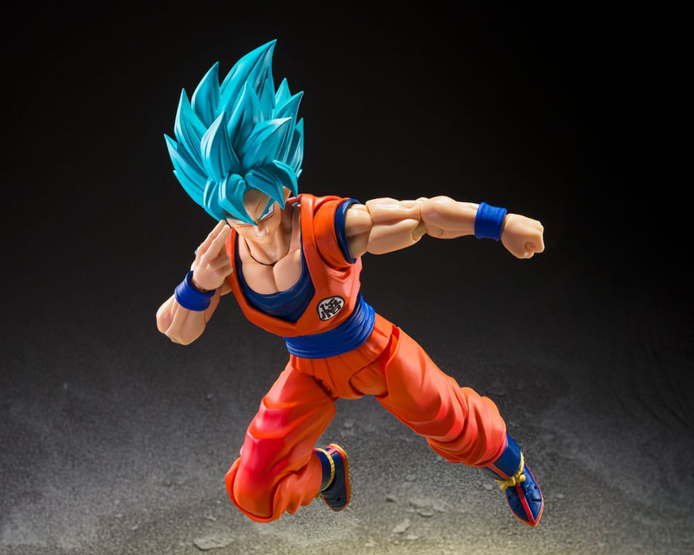 Super Saiyan God Super Son Goku Blue Power Transcending Limits Dragon Ball Super SH Figuarts - Imagen 6