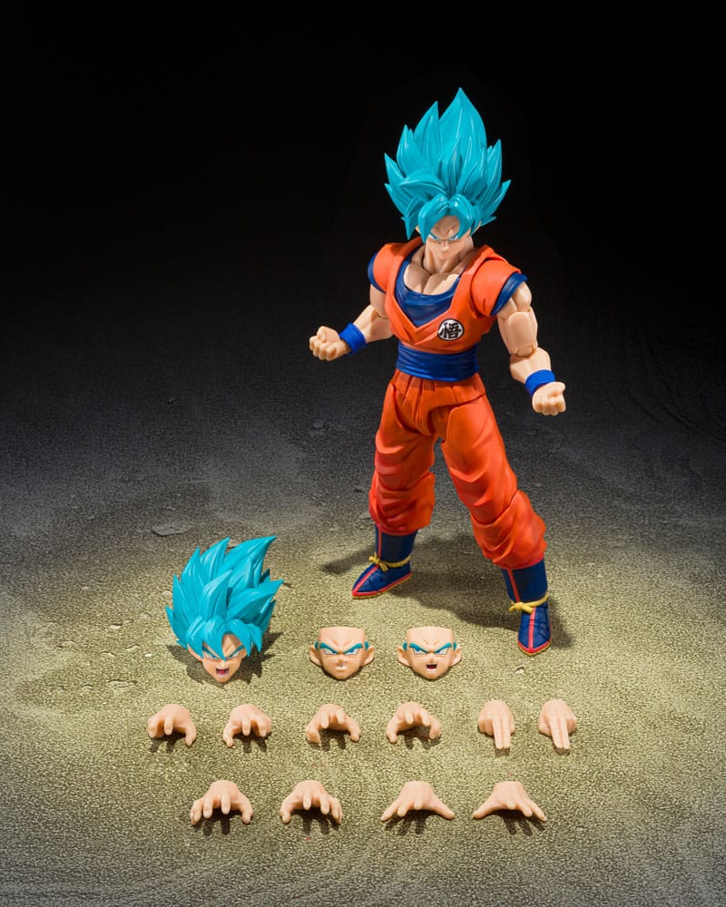 Super Saiyan God Super Son Goku Blue Power Transcending Limits Dragon Ball Super SH Figuarts 6