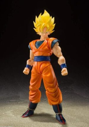 TAMASHII NATIONS DRAGON BALL Z SH FIGUARTS SON GOKU SUPER SAIYAN FULL POWER 14CM