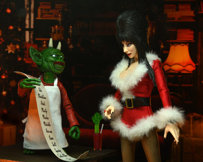 NECA DELUXE SCARY XMAS ELVIRA SCALE CLOTHED FIG. 20 CM ELVIRA 4