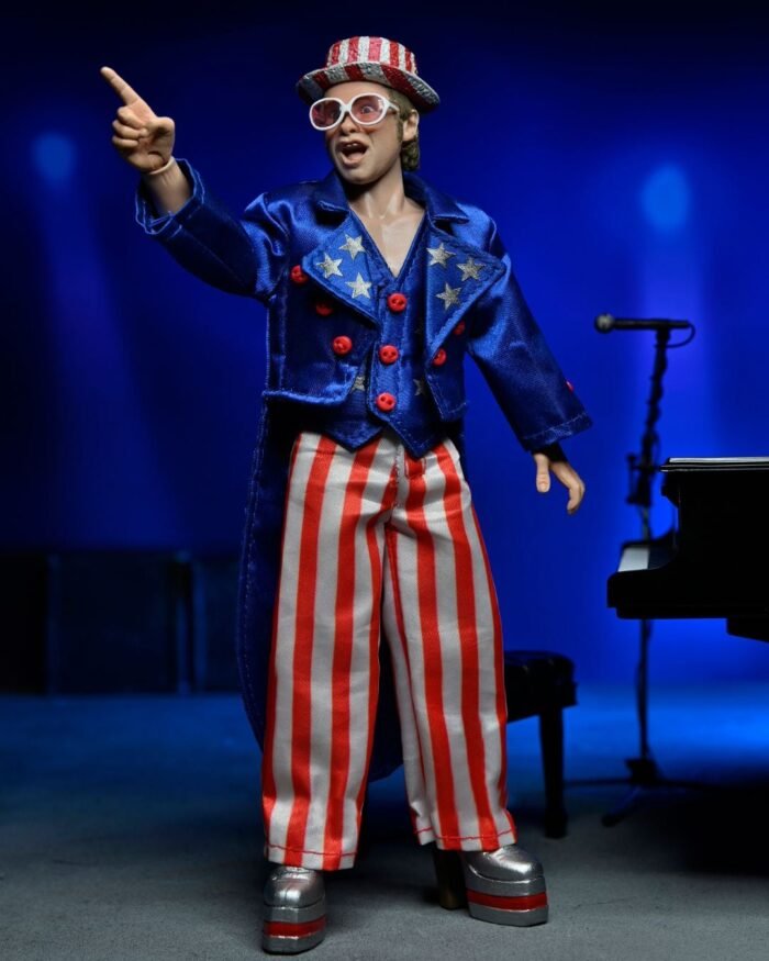 NECA ELTON JOHN LIVE 1976 CLOTHED FIGURE 20 CM - Imagen 2