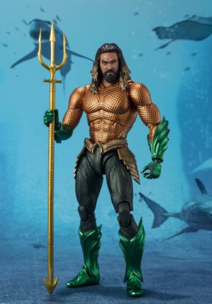 TAMASHII NATIONS AQUAMAN Y EL REINO PERDIDO SH FIGUARTS AQUAMAN 16 CM