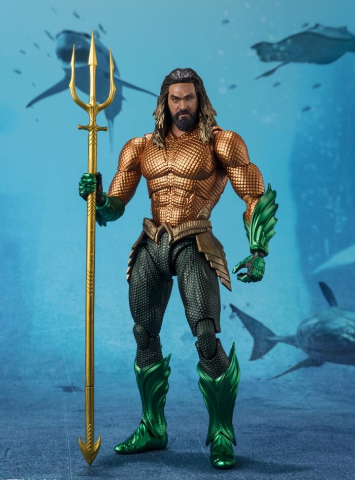 TAMASHII NATIONS AQUAMAN Y EL REINO PERDIDO SH FIGUARTS AQUAMAN 16 CM