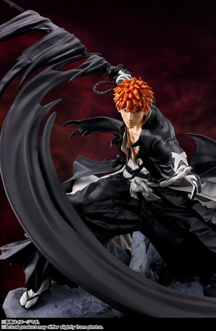 TAMASHII NATIONS FIGUARTS ZERO BLEACH 1K YEAR BLOOD WAR ICHIGO KUROSAKI 22 CM - Imagen 5