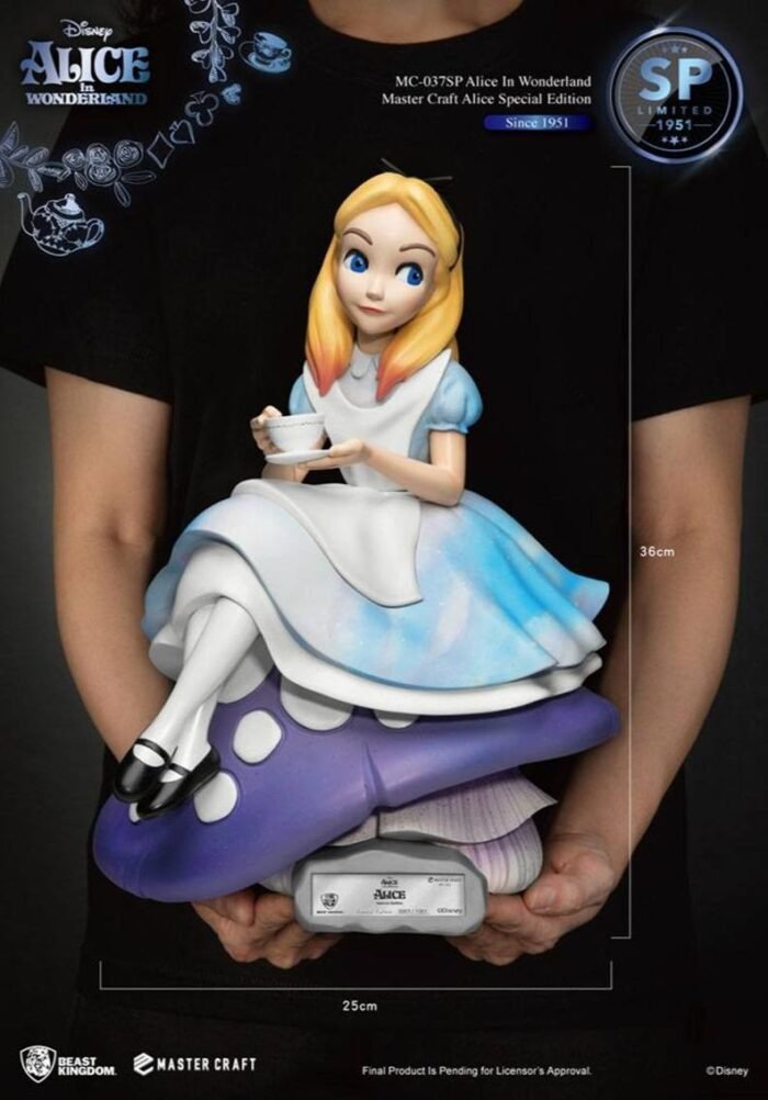 BEAST KINGDOM MASTER CRAFT ALICIA EN EL PAÍS DE LAS MARAVILLAS EDICIÓN ESPECIAL 36 CM - Imagen 4
