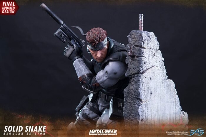 FIRST4 FIGURES METAL GEAR SOLID ESTATUA SOLID SNAKE 44 CM - Imagen 2