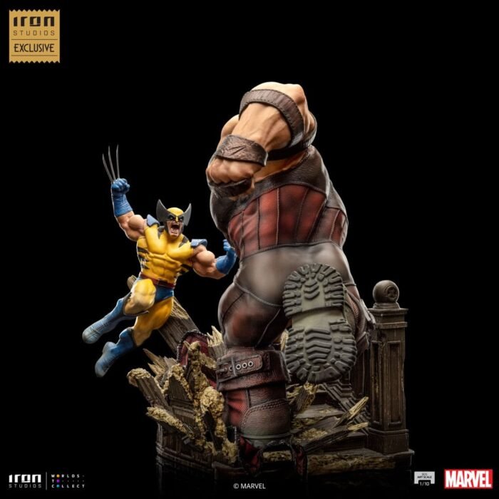 IRON STUDIOS MARVEL ESTATUA 1/10 BDS ART SCALE WOLVERINE VS JUGGERNAUT 6