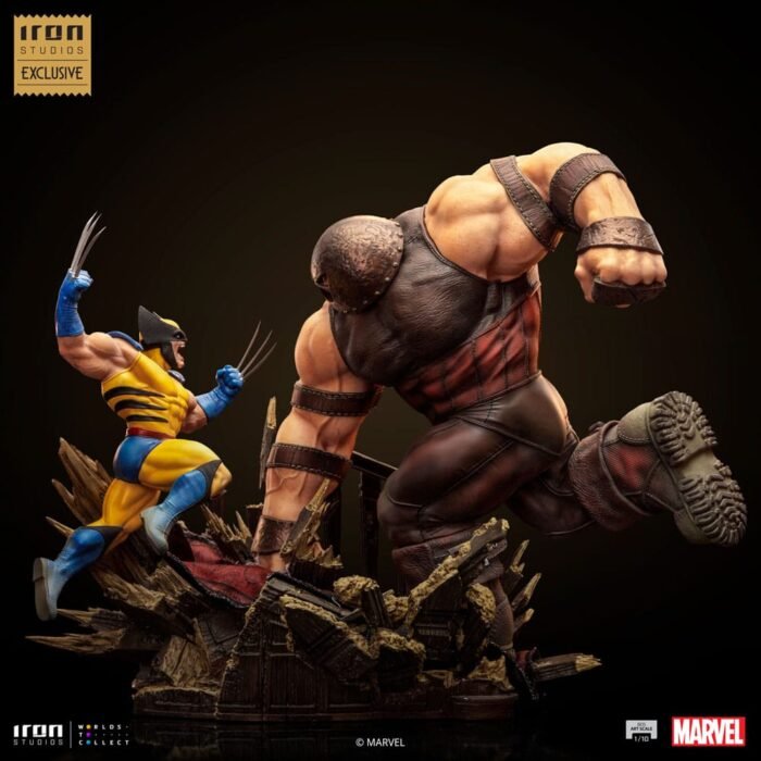 IRON STUDIOS MARVEL ESTATUA 1/10 BDS ART SCALE WOLVERINE VS JUGGERNAUT 6