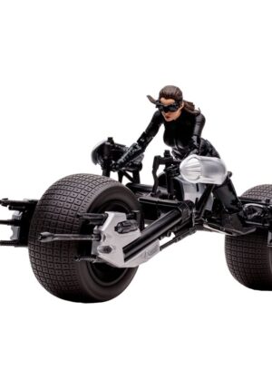 MC FARLANE TOYS DC MULTIVERSE VEHÍCULO BATPOD WITH CATWOMAN THE DARK KNIGHT RISES