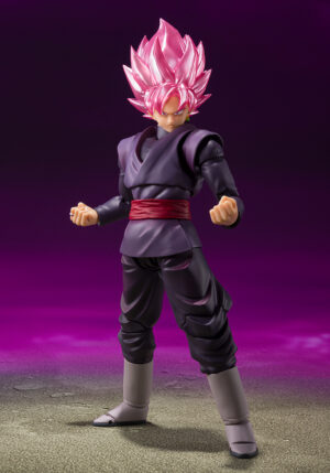 TAMASHII NATIONS GOKU BLACK SUPER SAIYAN ROSE DRAGON BALL SUPER SH FIGUARTS 14 CM