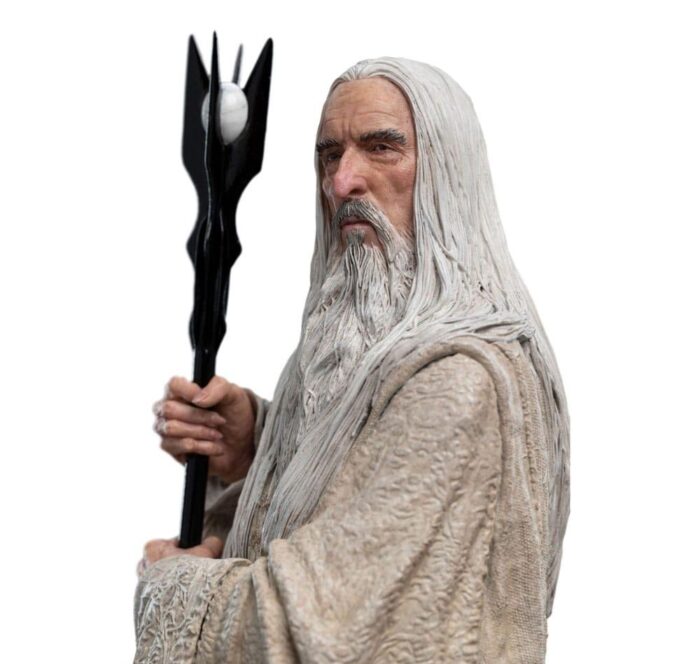 WETA WORKSHOP EL SEÑOR DE LOS ANILLOS ESTATUA SARUMAN AND THE FIRE OF ORTHANC 33 CM 1