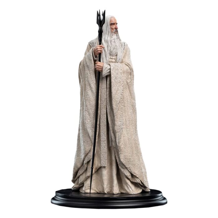 WETA WORKSHOP EL SEÑOR DE LOS ANILLOS ESTATUA SARUMAN AND THE FIRE OF ORTHANC 33 CM 4