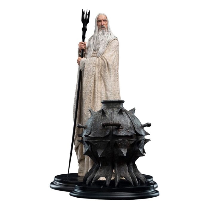 WETA WORKSHOP EL SEÑOR DE LOS ANILLOS ESTATUA SARUMAN AND THE FIRE OF ORTHANC 33 CM