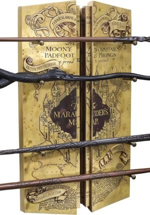 REPLICA THE NOBLE COLLECTION MAPA DEL MERODEADOR COLECCION 4 VARITAS EN EXPOSITOR HARRY POTTER