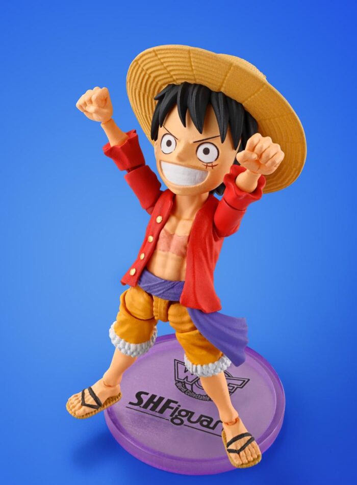 SH FIGUARTS MONKEY D. LUFFY ONE PIECE WORLD COLLECTABLE FIGURE X 7 CM 4