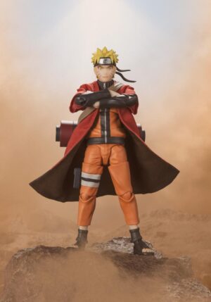 SH FIGUARTS NARUTO UZUMAKI SAGE MODE SAVIOR OF KONOHA NARUTO SHIPPUDEN 14 CM