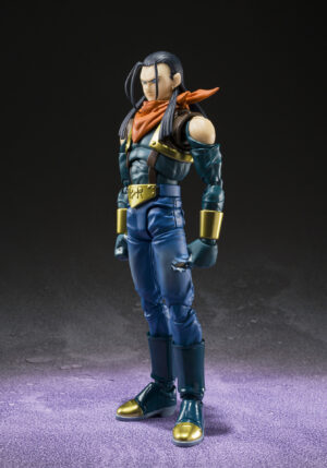 SH FIGUARTS SUPER ANDROID 17 DRAGON BALL GT COLLECTORS SHOP 15 CM