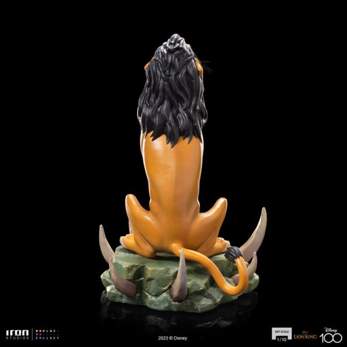 THE LION KING ESTATUA 110 ART SCALE SCAR REGULAR 16 CM IRON STUDIOS 3
