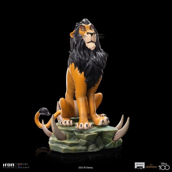 THE LION KING ESTATUA 110 ART SCALE SCAR REGULAR 16 CM IRON STUDIOS