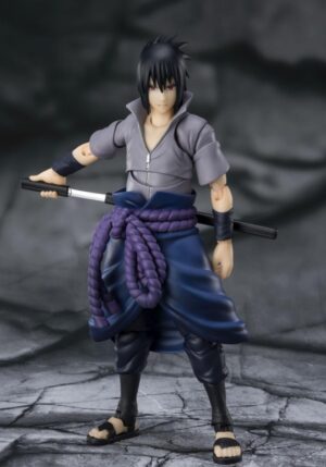 SH FIGUARTS SASUKE UCHIHA HE WHO BEARS ALL HATRED NARUTO SHIPPUDEN 14 CM