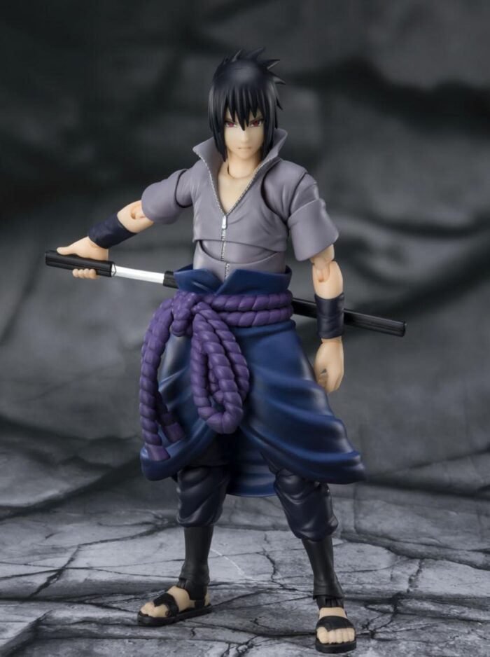 SH FIGUARTS SASUKE UCHIHA HE WHO BEARS ALL HATRED NARUTO SHIPPUDEN 14 CM