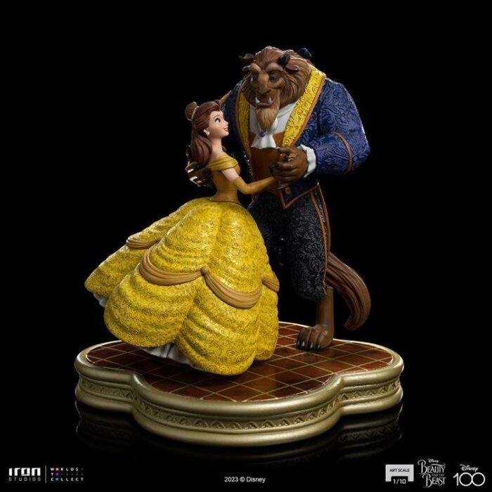 LA BELLA Y LA BESTIA DISNEY 100TH IRON STUDIOS