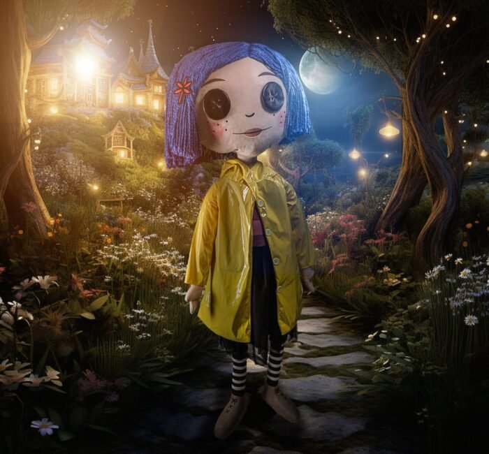 CORALINE PELUCHE TAMAÑO NATURAL CON OJOS DE BOTON 152 CM NECA 6