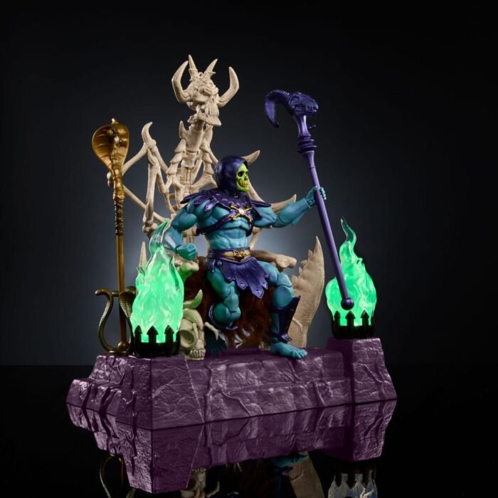 MASTERS OF THE UNIVERSE NEW ETERNIA MASTERVERSE SKELETOR & THRONE 18 CM 1