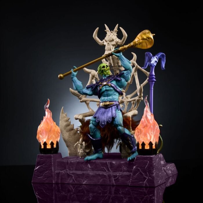 MASTERS OF THE UNIVERSE NEW ETERNIA MASTERVERSE SKELETOR & THRONE 18 CM 2