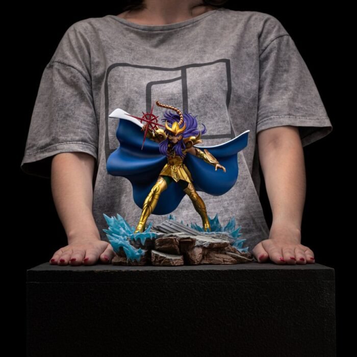 SAINT SEIYA ESTATUA 1/10 ART SCALE SCORPIO MILO 24 CM IRON STUDIOS - Imagen 9