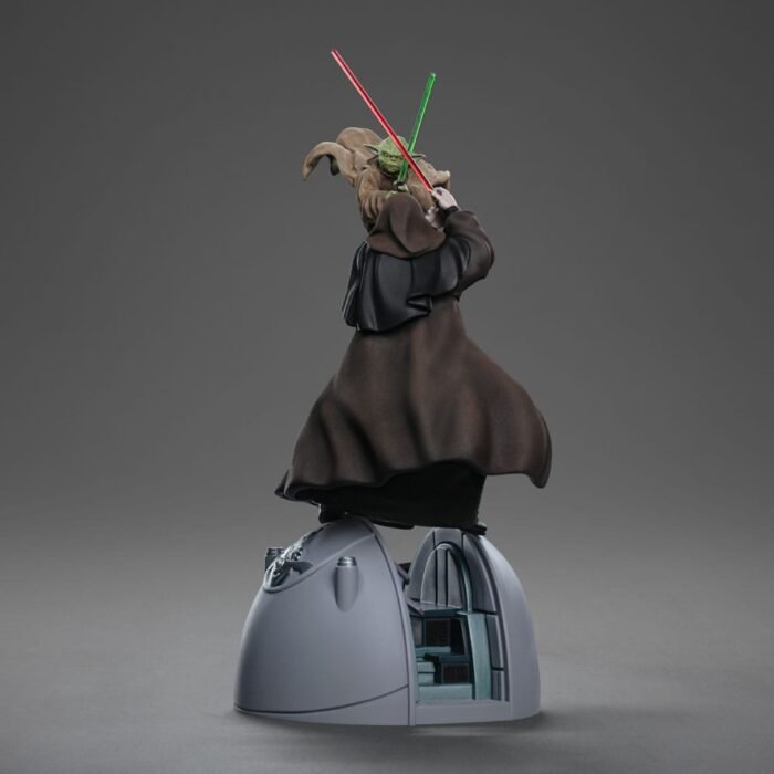STAR WARS ESTATUA 110 DELUXE ART SCALE YODA VS EMPEROR PALPATINE (CCXP EXCLUSIVE 2024) 31 CM IRON STUDIOS 3