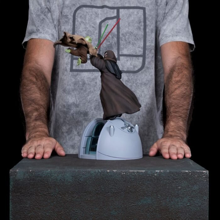 STAR WARS ESTATUA 110 DELUXE ART SCALE YODA VS EMPEROR PALPATINE (CCXP EXCLUSIVE 2024) 31 CM IRON STUDIOS 8