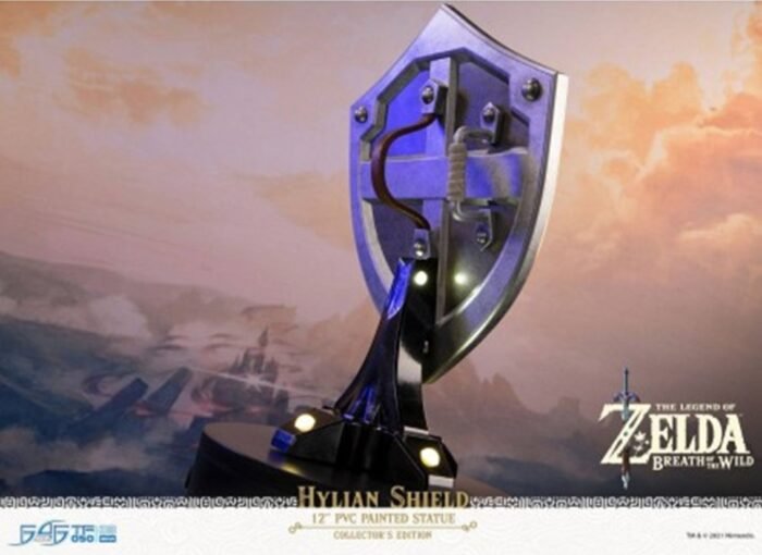ESCUDO HYLIANO COLLECTOR EDITION THE LEGEND OF ZELDA BREATH OF THE WILD FIRST 4 FIGURES 2