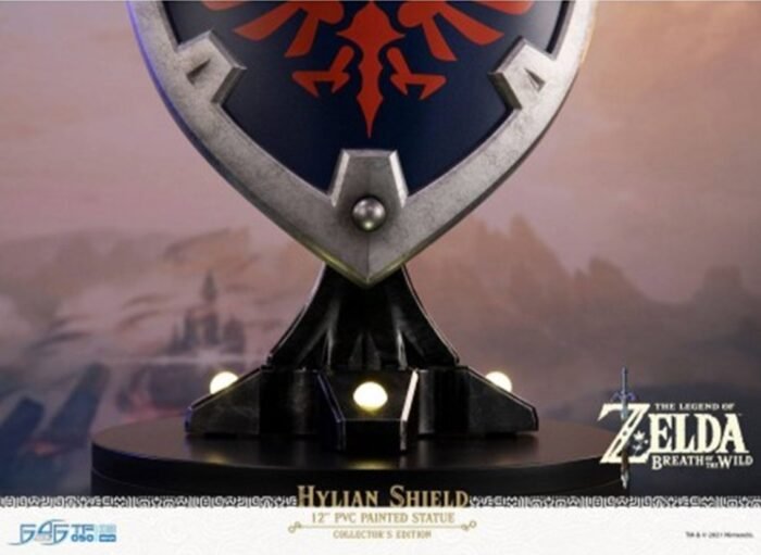 ESCUDO HYLIANO COLLECTOR EDITION THE LEGEND OF ZELDA BREATH OF THE WILD FIRST 4 FIGURES 4