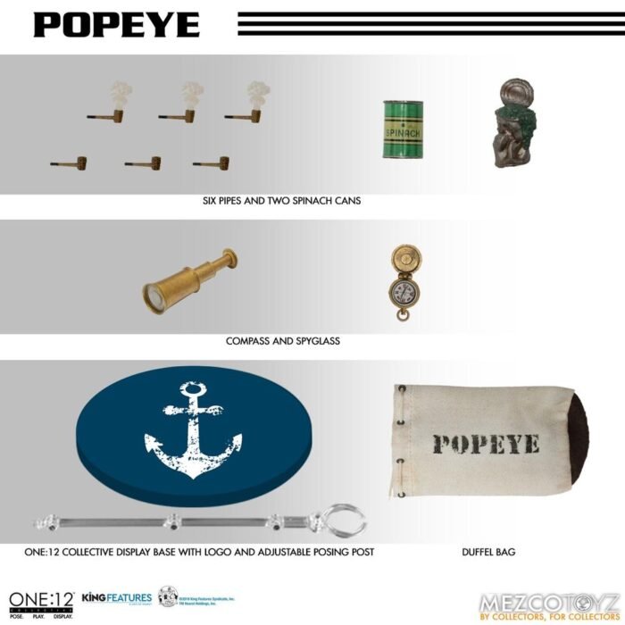 POPEYE ONE12 COLLECTIVE MEZCO TOYZ 13