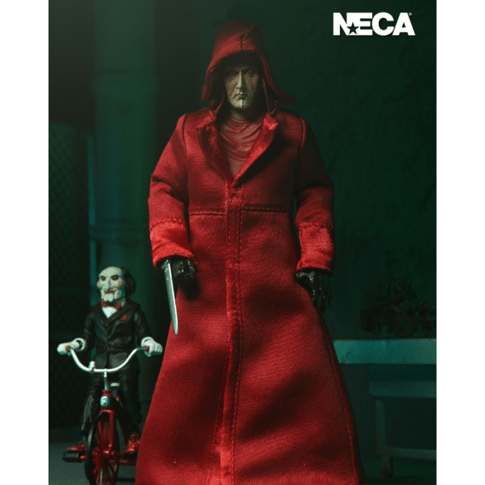ULTIMATE JIGSAW KILLER RED ROBE SCALE ACTION SAW NECA - Imagen 3