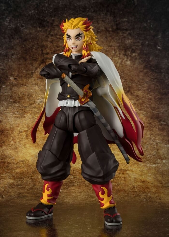 KYOJURO RENGOKU FIGURA 15 CM DEMON SLAYER KIMETSU NO YAIBA SH FIGUARTS 1