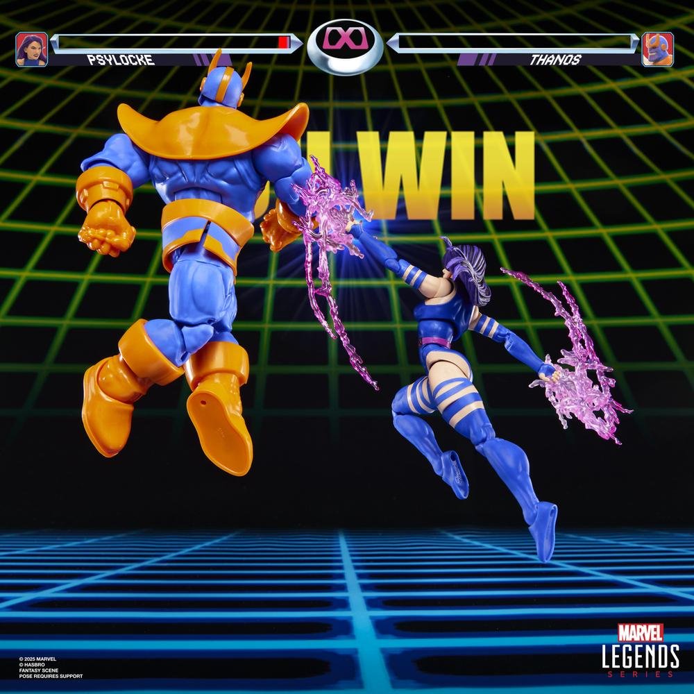 MARVEL LEGENDS SERIES GAMERVERSE PSYLOCKE VS THANOS HASBRO 1