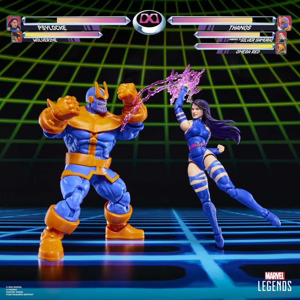 MARVEL LEGENDS SERIES GAMERVERSE PSYLOCKE VS THANOS HASBRO 5