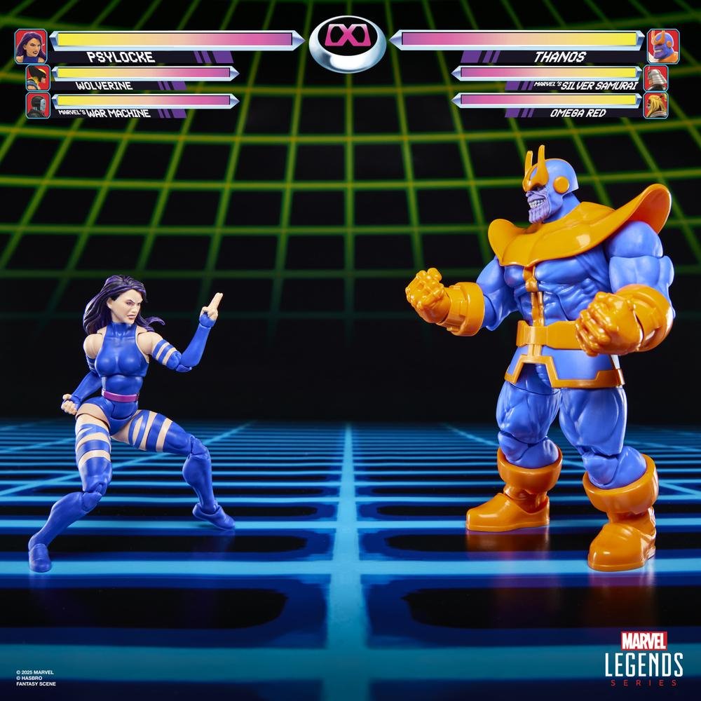 MARVEL LEGENDS SERIES GAMERVERSE PSYLOCKE VS THANOS HASBRO 6