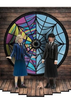 WEDNESDAY & ENID SET 2 FIG. WEDNESDAY 5 POINTS MEZCO TOYZ