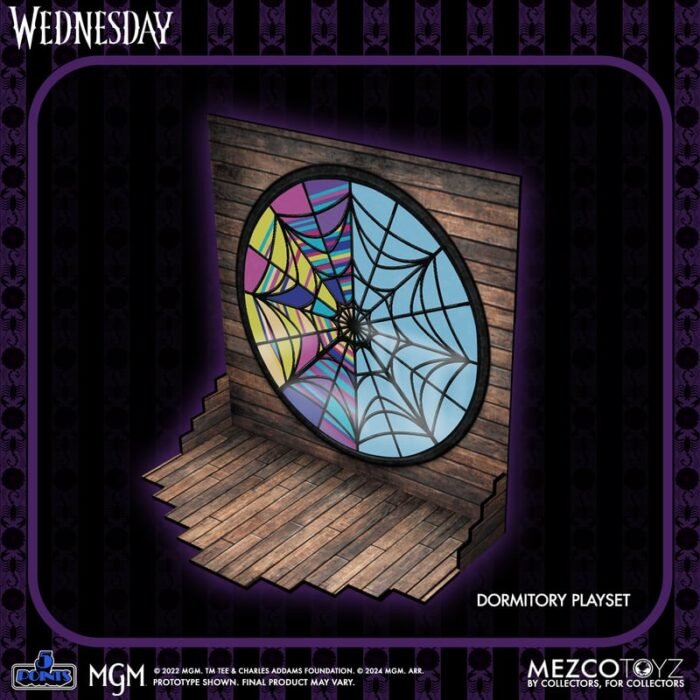 WEDNESDAY & ENID SET 2 FIG. WEDNESDAY 5 POINTS MEZCO TOYZ - Imagen 7